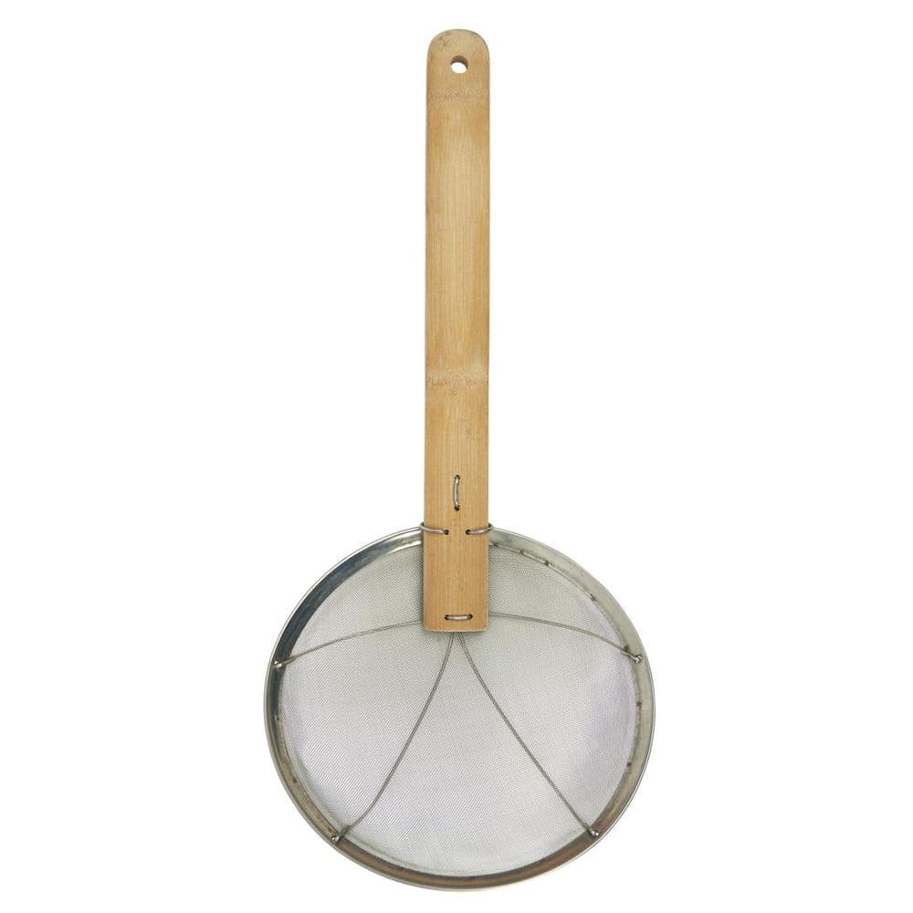 Strainer With Bamboo Handle