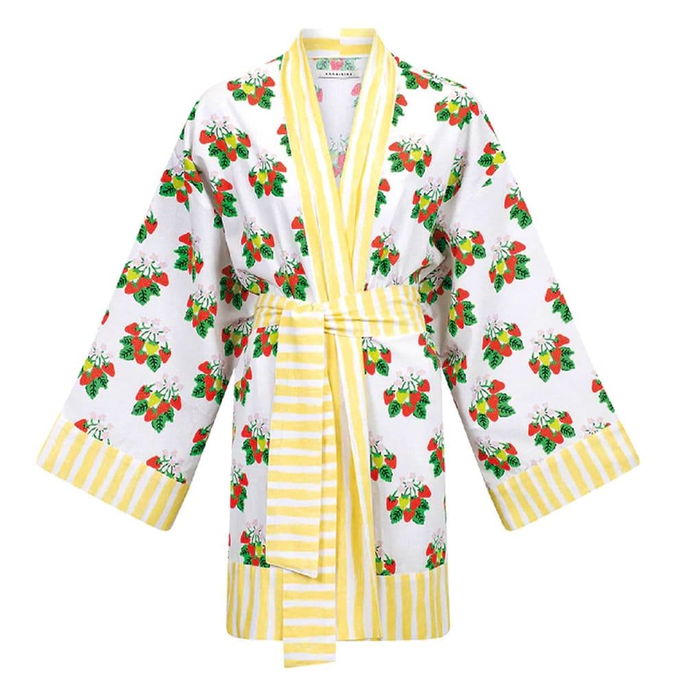Strawberry Fields Cotton Kimono