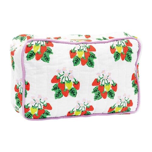 Strawberry Fields Cotton Wash Bag