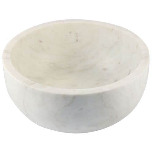White Marble Bowl Large