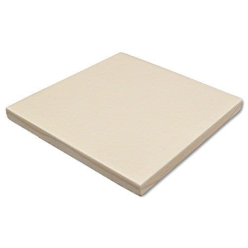 4 inch (102mm) square Ivory plain tile