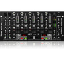 Behringer PRO MIXER VMX1000USB Professional 7-Channel Rack-Mount DJ Mixer with USB/Audio Interface