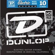 DUNLOP ELECTRIC GUITAR STRINGS LIGHT HEAVY 10-52