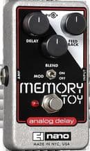 ELECTRO HARMONIX MEMORY TOY Analog Delay With Modulation Guitar Pedal Stomp Box