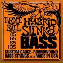 ERNIE BALL HYBRID SLINKY NICKEL ROUNDWOUND BASS GUITAR STRINGS