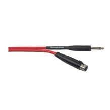 Fluorescent Pink Microphone Cable XLR - Jack Plug 6 metres long