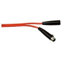 Fluorescent Red Microphone Cable XLR-XLR 6 metres long