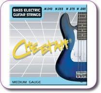 Set of 4 Bass Guitar Strings Medium Gauge 040-095