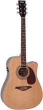 Vintage VEC500N Electro Acoustic Guitar - Natural