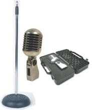 YOGA Vintage Style 'Elvis' Retro Microphone & Matching Stand Package